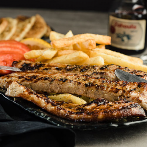 Πανσέτα χοιρινή σχάρας μερίδα