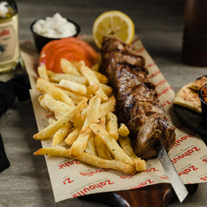 Κεμπάπ κοντοσούβλι χοιρινό μερίδα