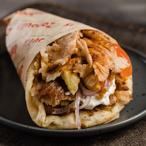 Γύρος χοιρινός σε πίτα